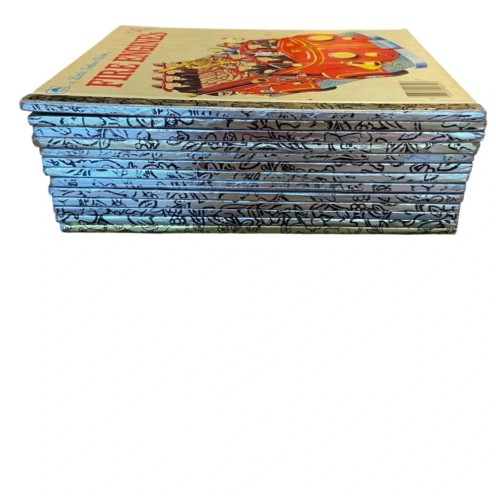 13 Little Golden Books & 3 First Little Golden Books Fire Engines